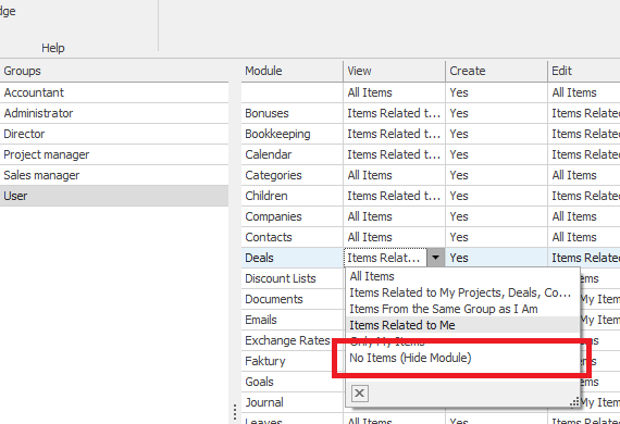 CRM Module Configurator