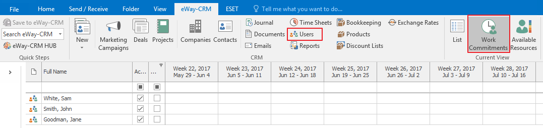 Work Commitments