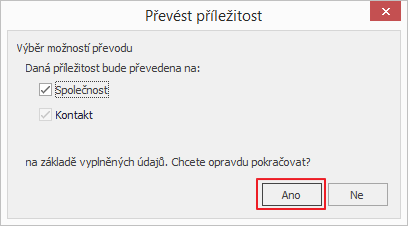 Převést příležitost