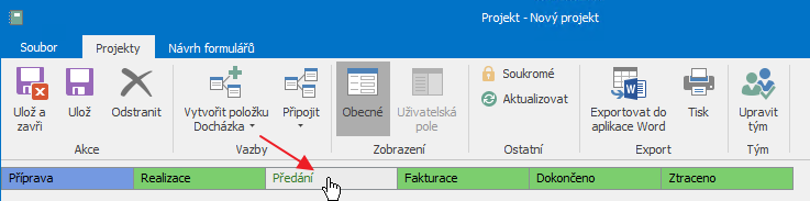 Update the project status