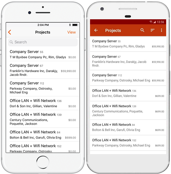 Projects List