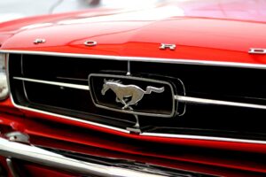Two Mustangs in Bill's garage, eWay-CRM on PC and mobile