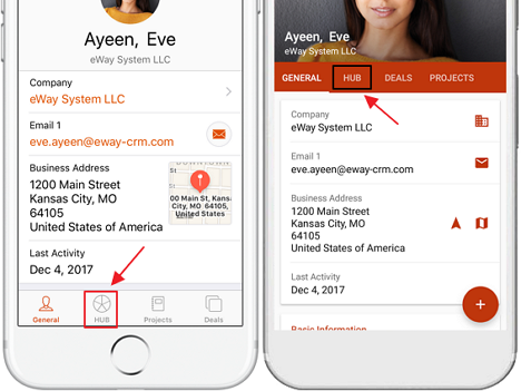eWay-CRM Mobile HUB