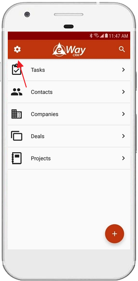 eWay-CRM Mobile Settings