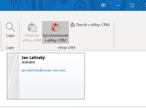 Synchronizovat s eWay-CRM