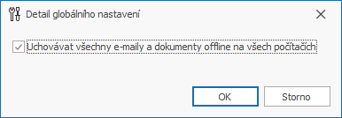 Ukládat všechny e-maily a dokumenty