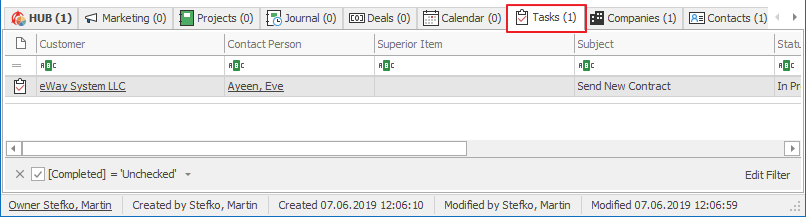 contacts journal crm support contacts journal crm support