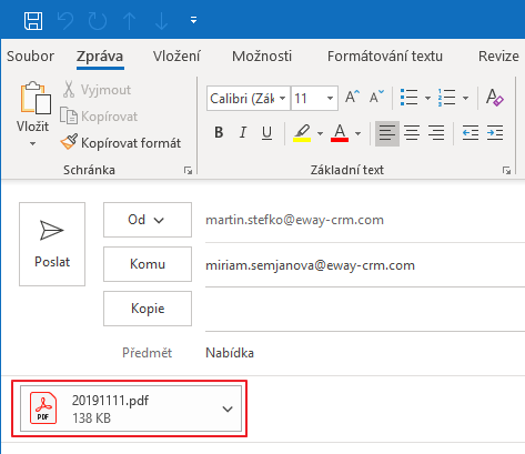 Poslat jako přílohu