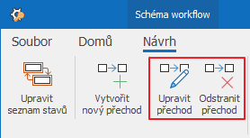 Upravit nebo smazat přechod
