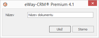 uložit do eWay-CRM