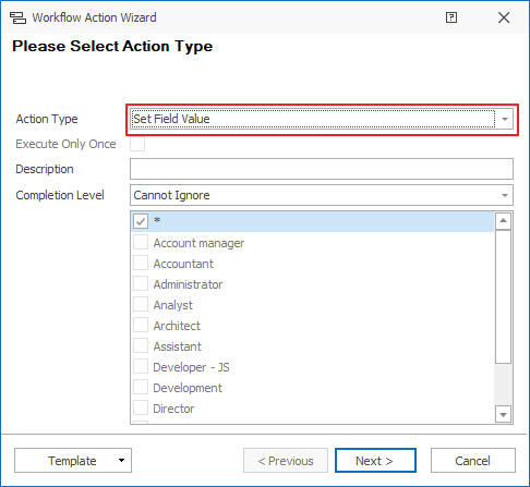Set Field Value Action