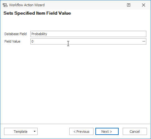 Set Field Value Action Example