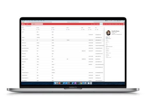 eWay-CRM Web Contact Preview Panel on Mac