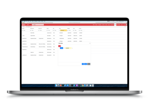 eWay-CRM Web Task List Filter Editor on Mac