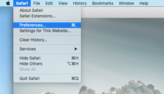 Safari Preferences