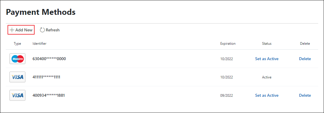 bill4time payment method list add method