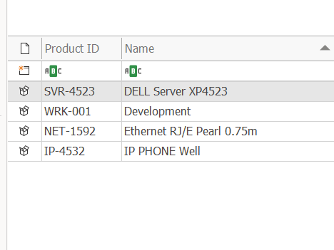 Products List
