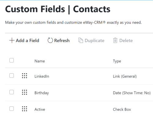 Custom Fields