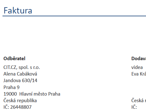 Česká faktura