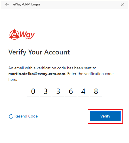 Set Verification Code