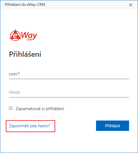 Zapomněli jste heslo