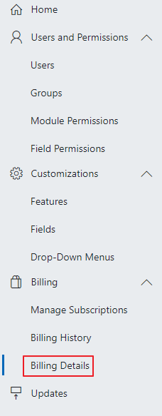 Billing Details