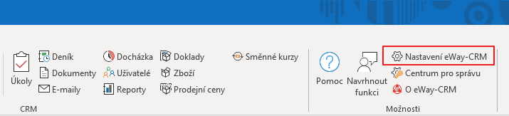 Nastavení eWay-CRM
