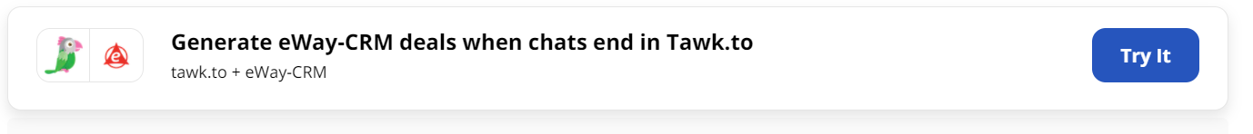 eWay-CRM with Tawk.to integration
