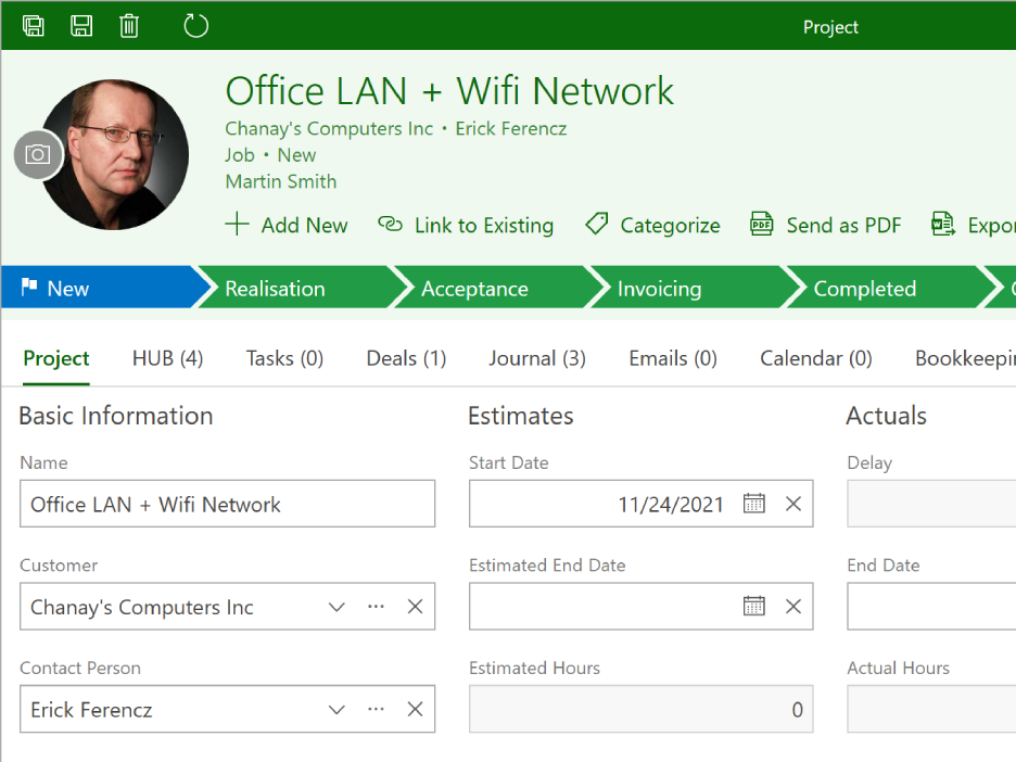 Projects as a part of CRM