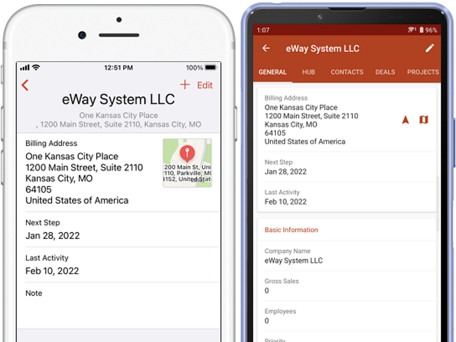 eWay-CRM Mobile Company