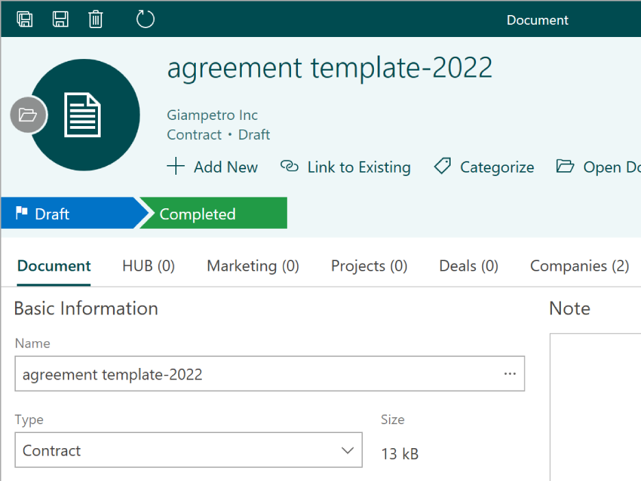 Documents in eWay-CRM