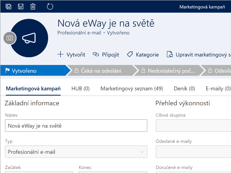 Marketing v eWay-CRM