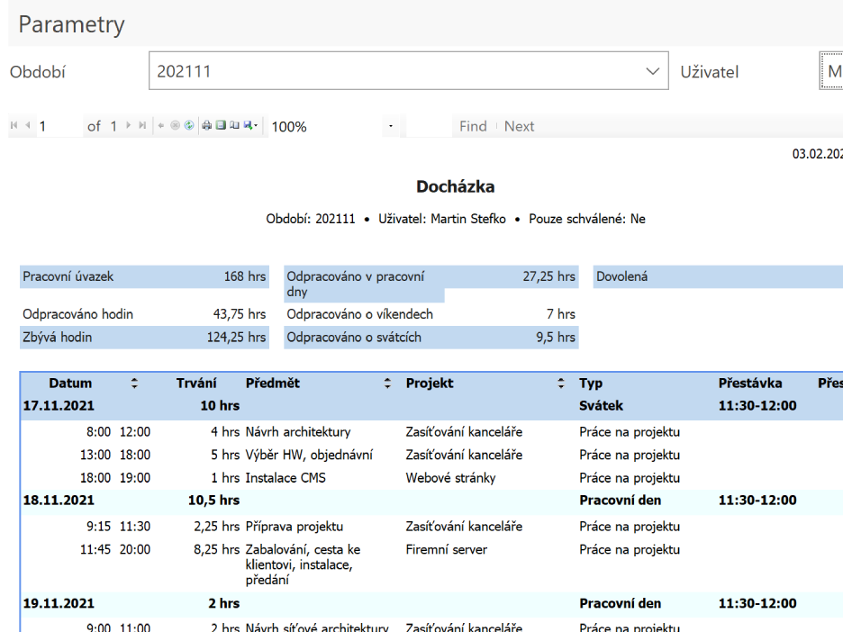 Reporty v eWay-CRM