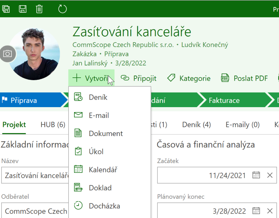 Vytvoř doklad