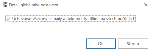 Ukládat všechny e-maily a dokumenty