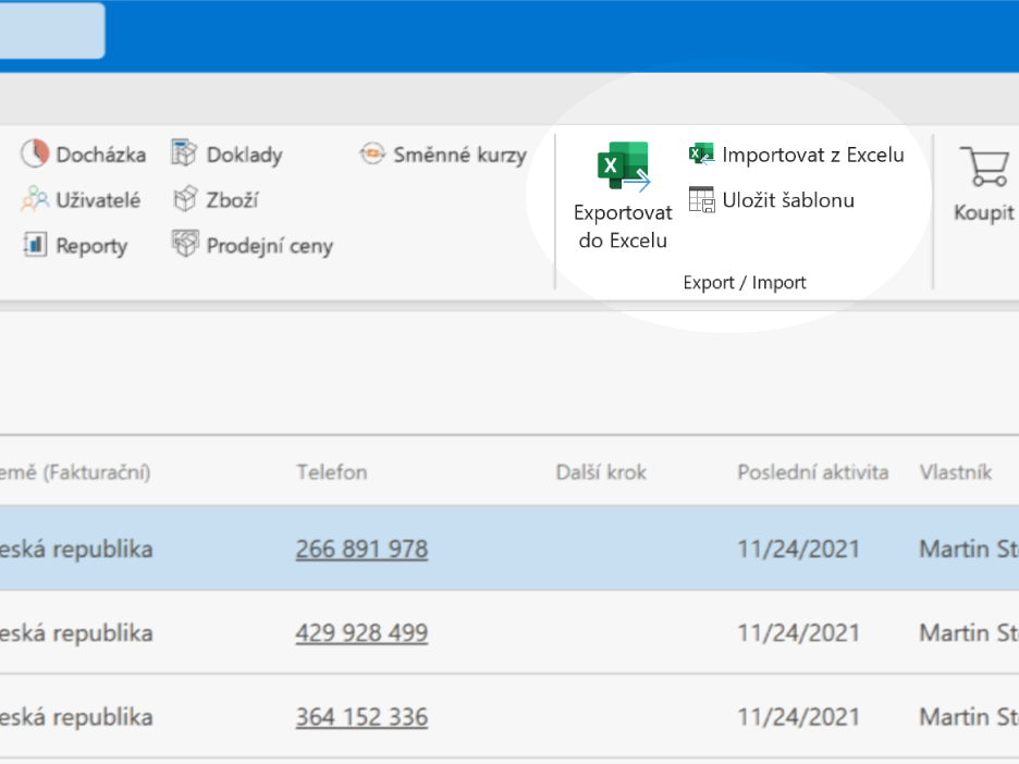 Možnosti importu dat do eWay-CRM