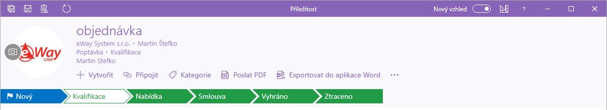 Workflow příležitosti