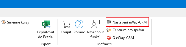 Nastavení eWay-CRM