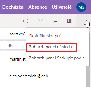 Zobrazit panel náhledu