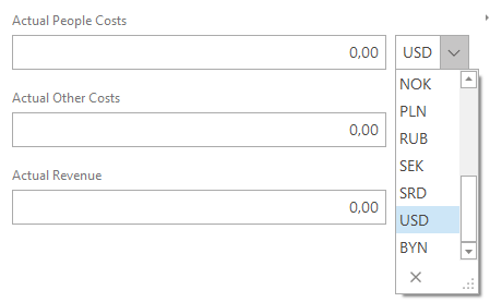 Currency Field