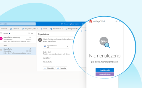 Nový eWay-CRM pre Office 365 prináša rýchle zakladanie kontaktov