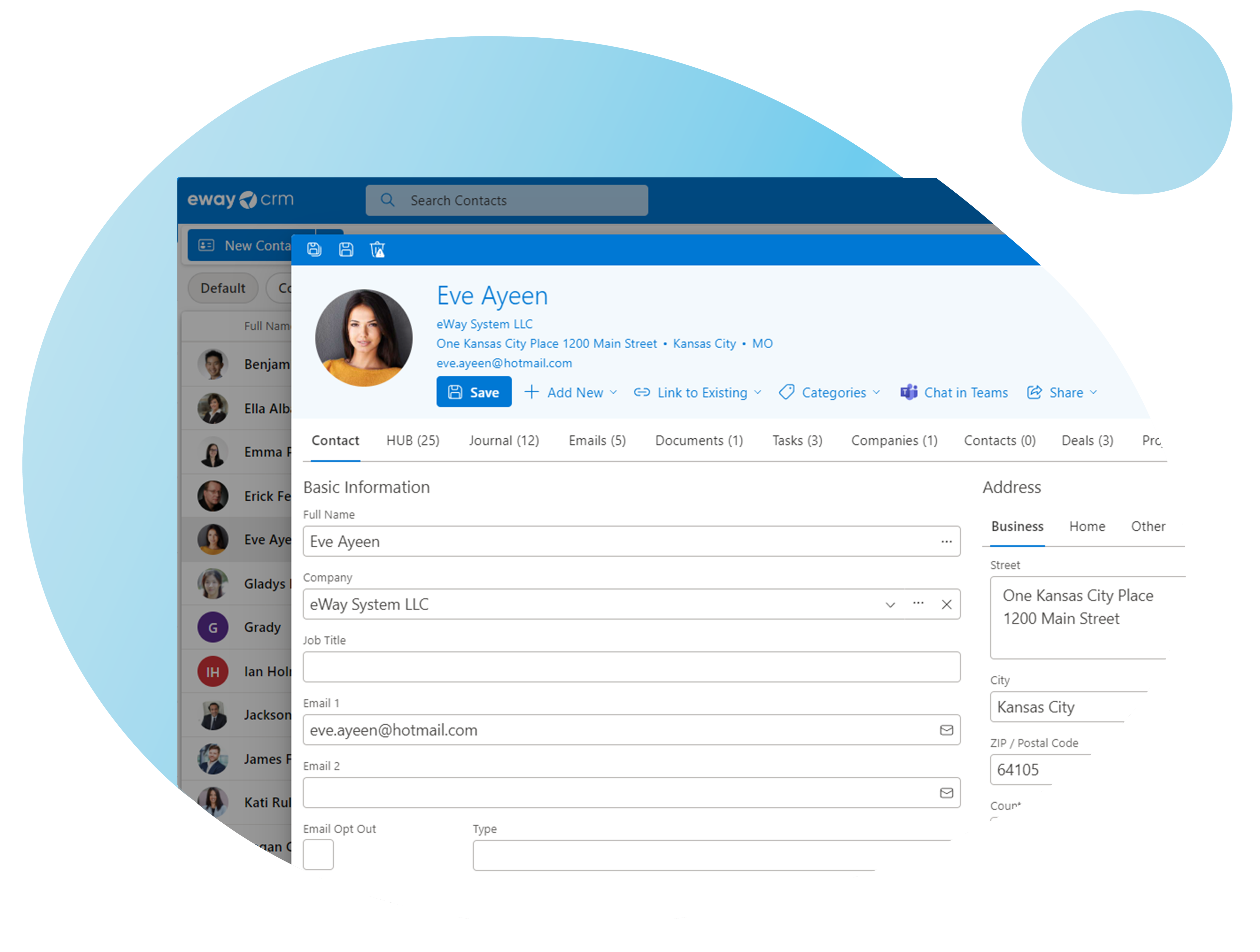 eWay-CRM Web contact