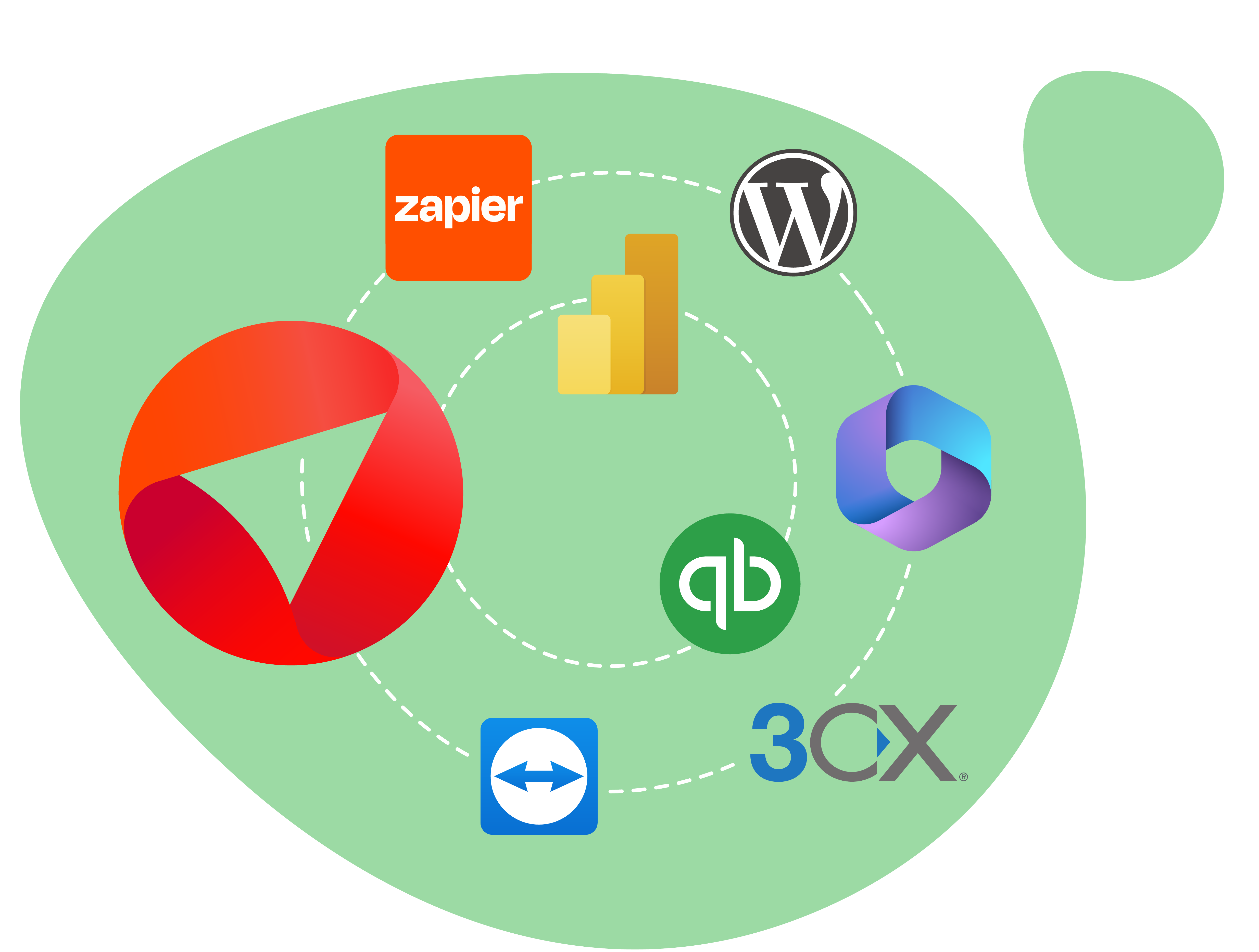 Integrations Zapier Green