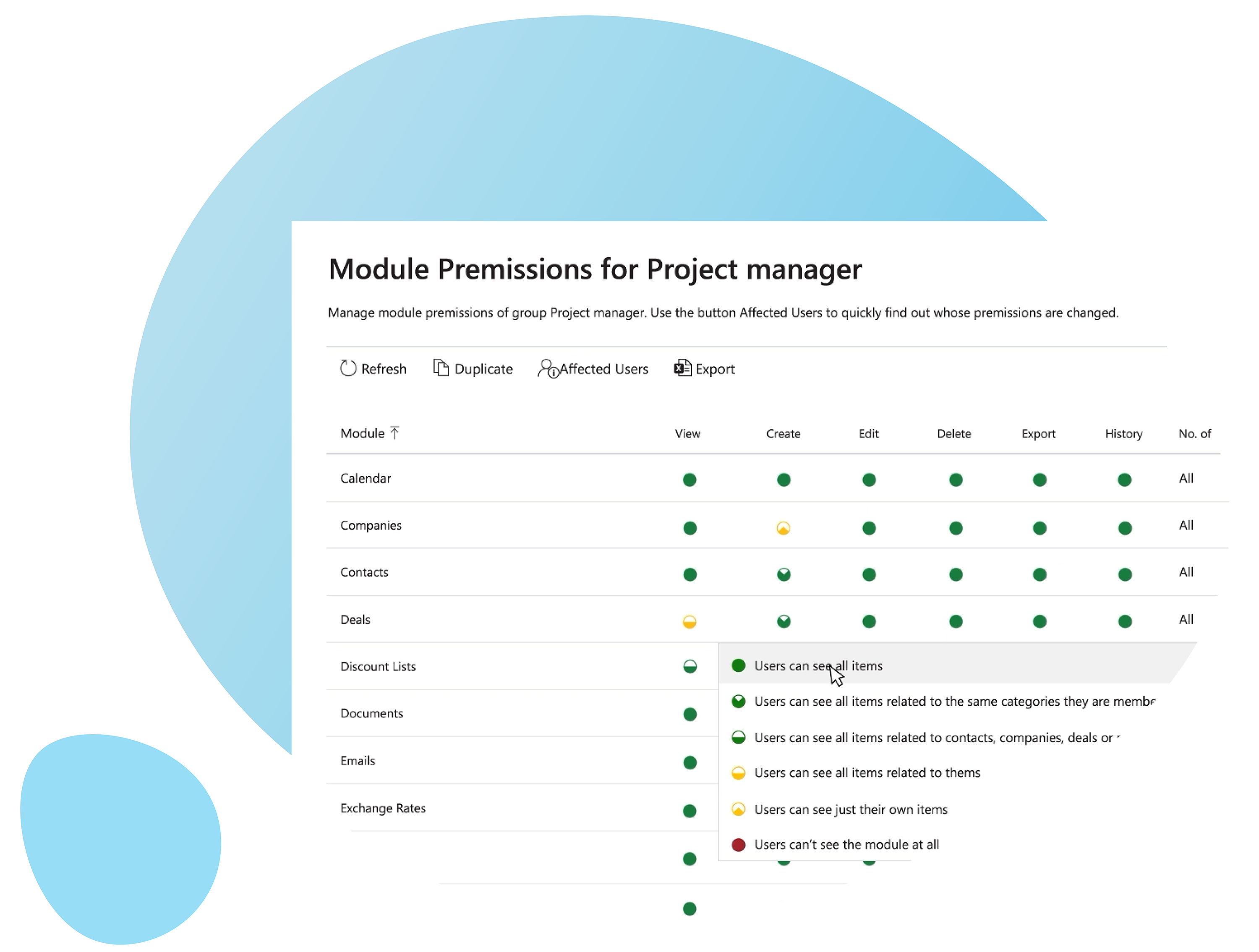 Module Permissions