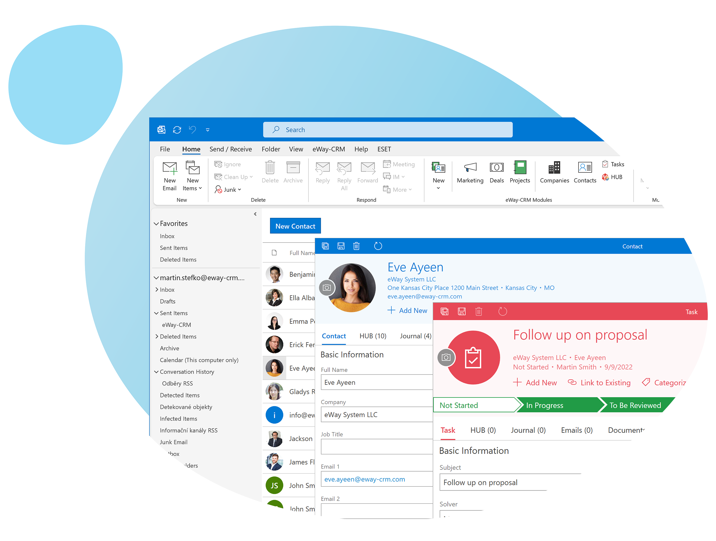 Outlook Contact Task