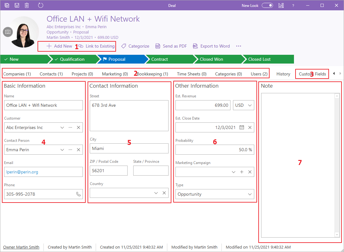 eWay-CRM Dialog