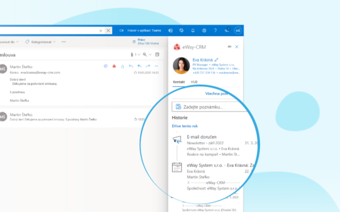 Nová funkce eWay-CRM pro Office 365 zjednodušuje komunikaci se zákazníky