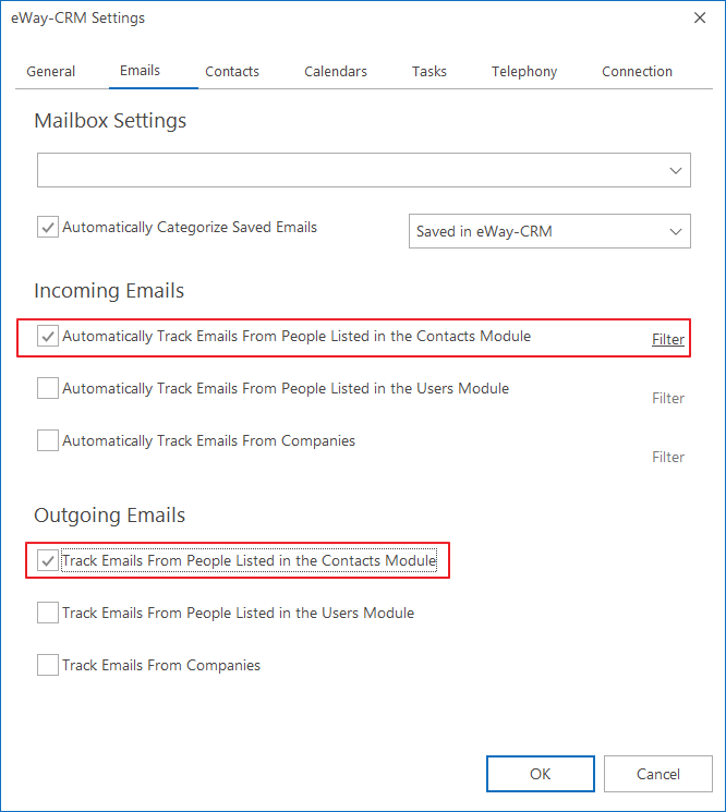 Set Email Tracking for Contacts