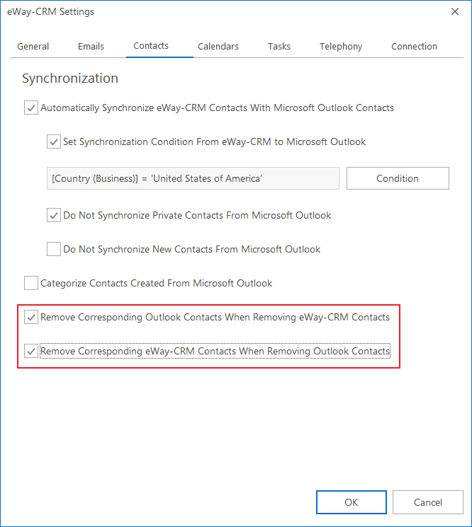 Remove Corresponding Contacts