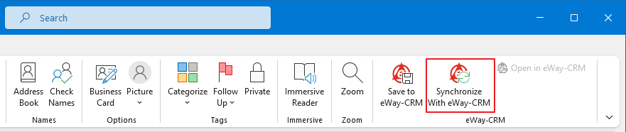 Synchronize With eWay-CRM